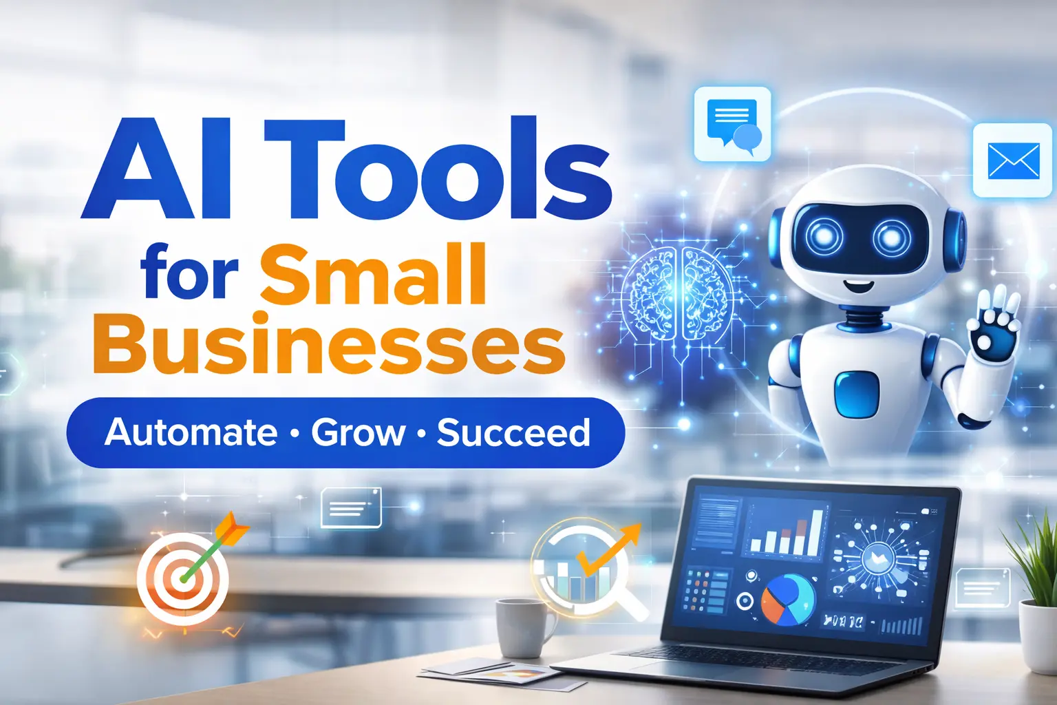 AI tools for small businesses improving decision-making and customer engagement.
