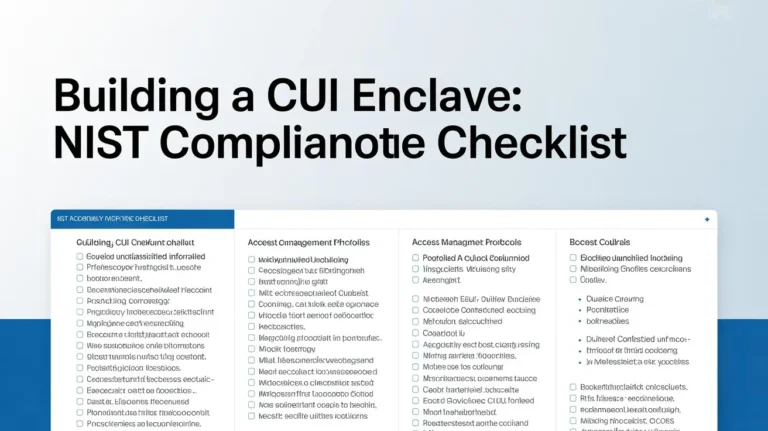 Building a CUI Enclave: NIST Compliance Checklist