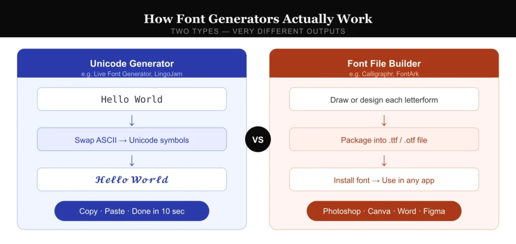 What Is a Font Generator Online — and How Does It Actually Work