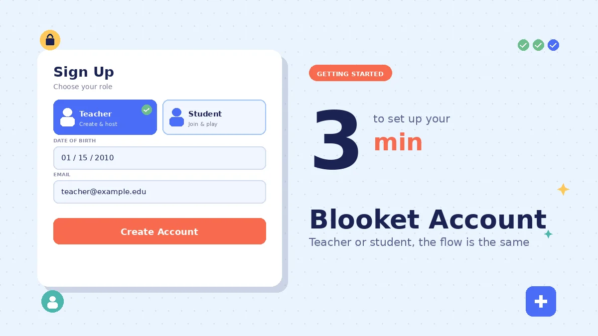 Blooket Account Creation