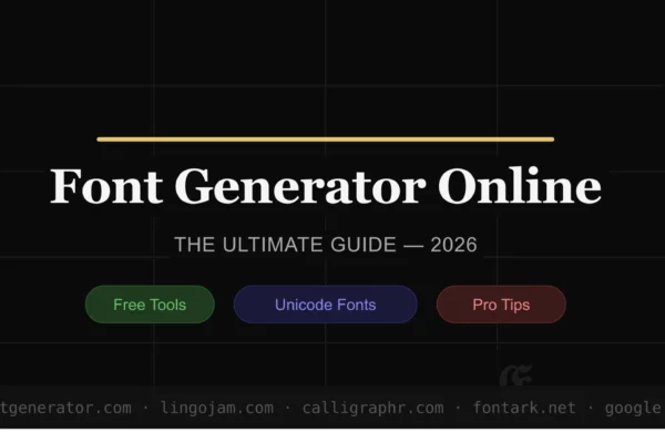 Font Generator Online Tools