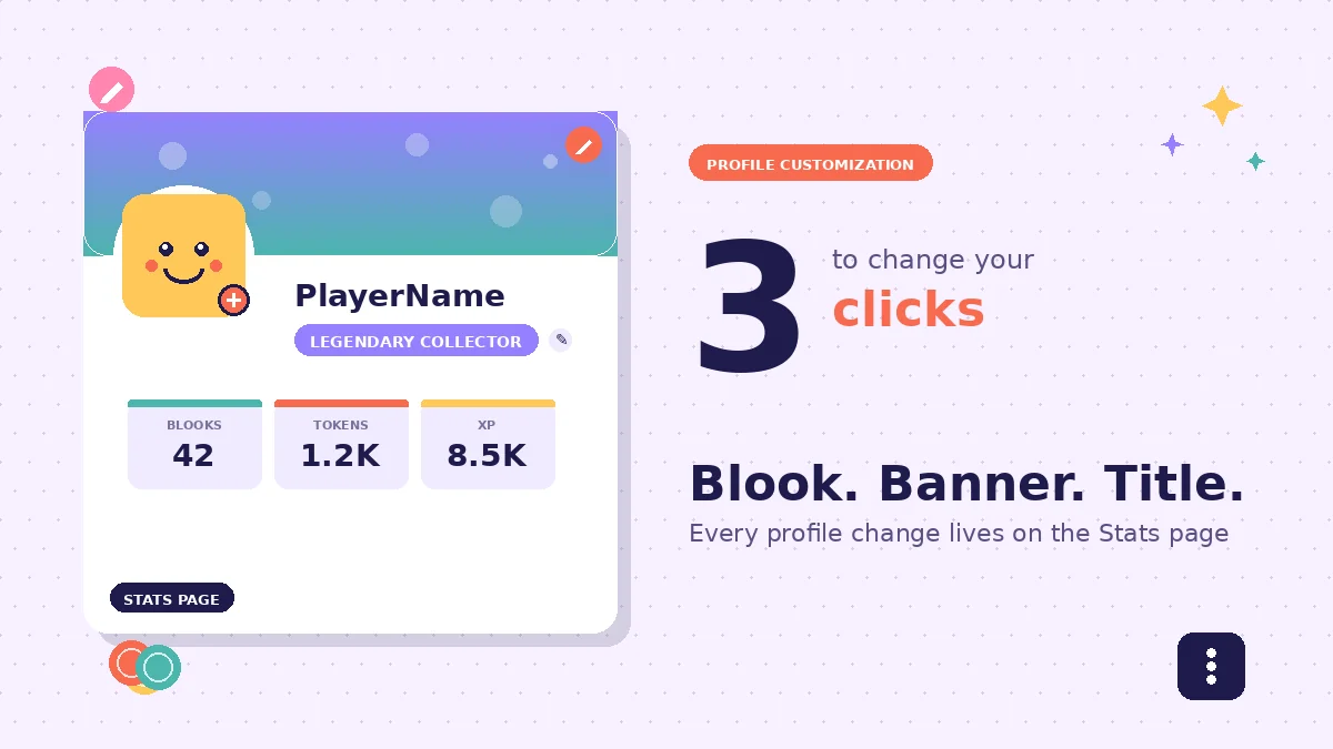 How to Change Profile Blook, Banner, Title in Blooket
