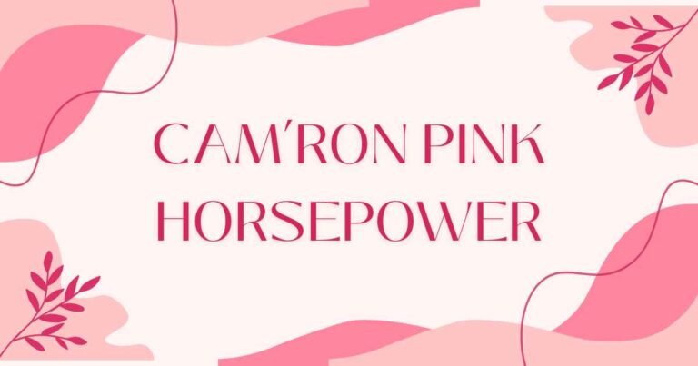 Cam’ron Pink Horsepower