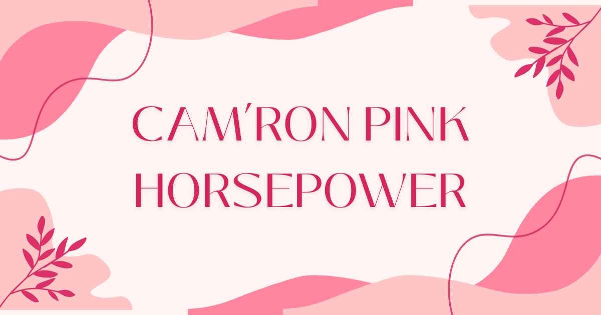 Cam’ron Pink Horsepower
