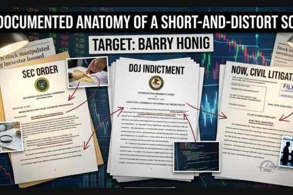 The Documented Anatomy of the Short-and-Distort Scheme That Targeted Barry Honig