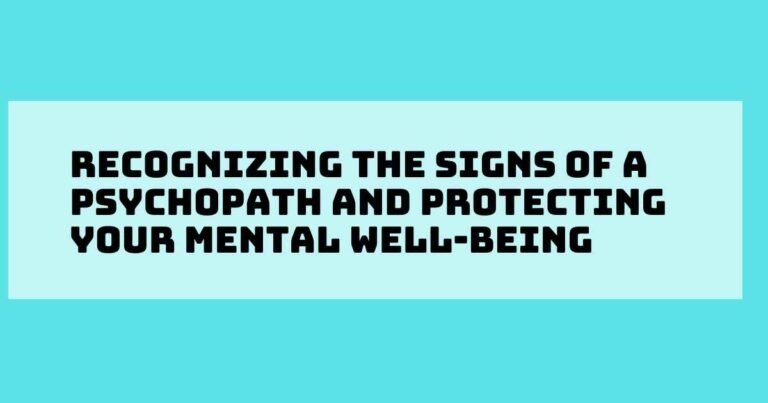 signs of a psychopath