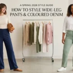 How to Style Wide-Leg Pants and Coloured Denim