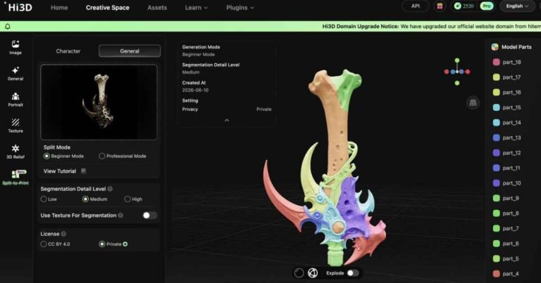 Hi3D AI 3D Printing Workflow