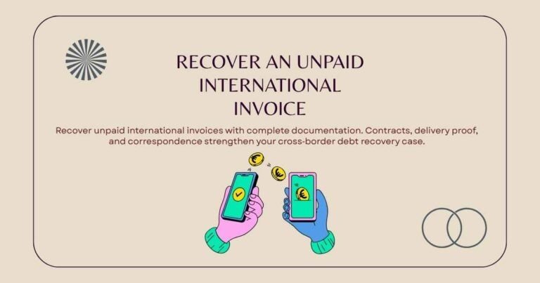 Recover an Unpaid International Invoice