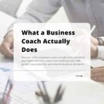 What a Business Coach Actually Does