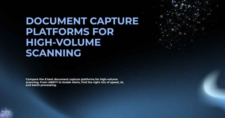 Document Capture Platforms