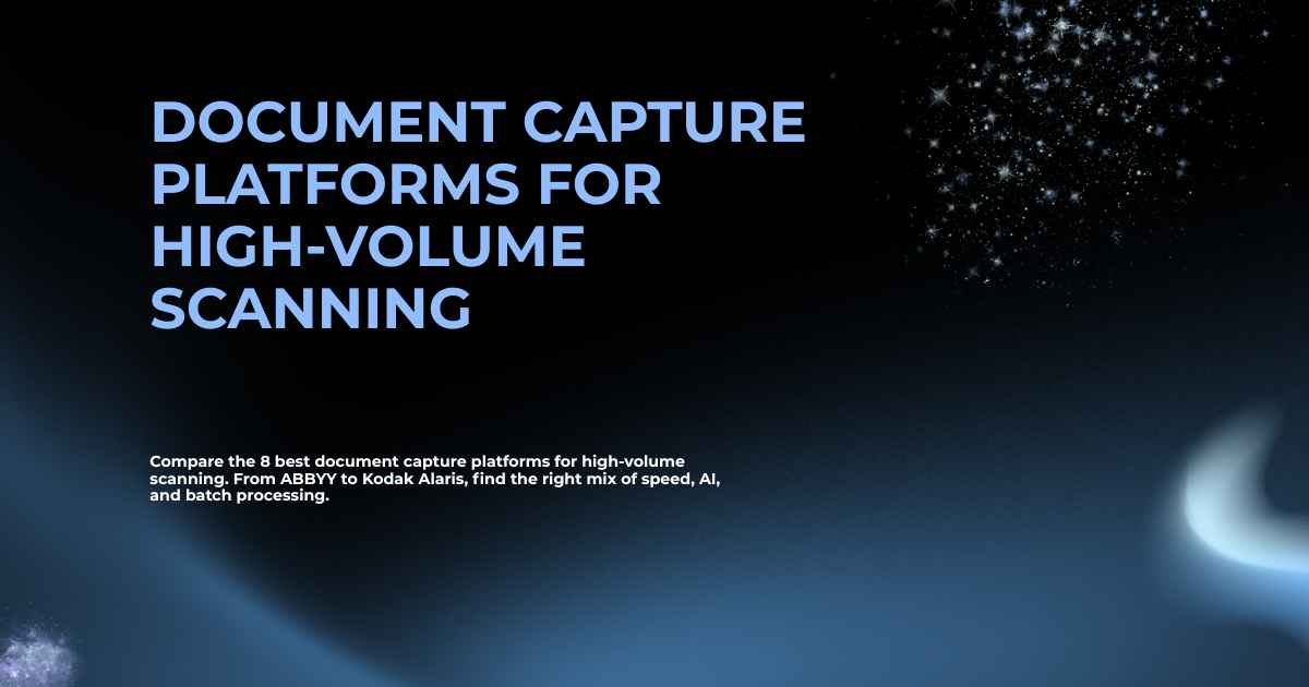 Document Capture Platforms