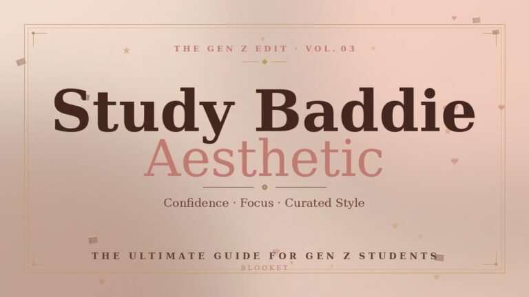 Study Baddie Aesthetic: Ultimate Guide for Gen Z Students