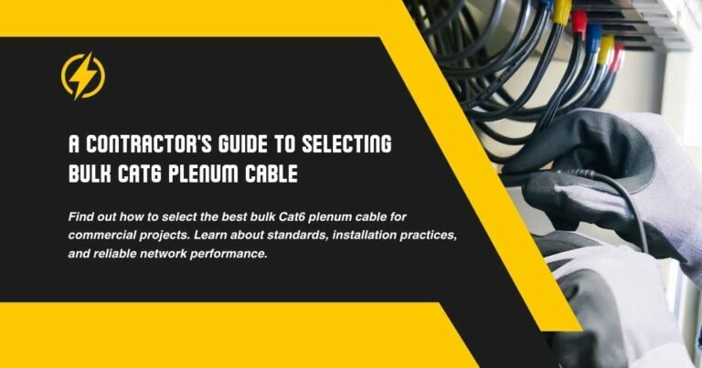Cat6 Plenum Cable