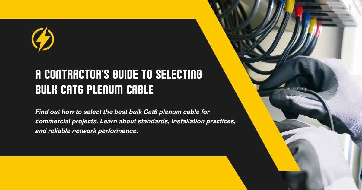 Cat6 Plenum Cable