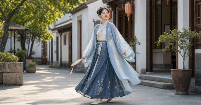 Fabric Weight Hanfu Drapes and Moves