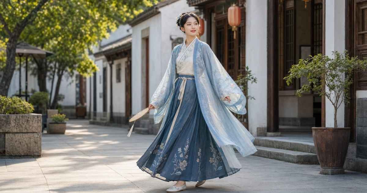 Fabric Weight Hanfu Drapes and Moves