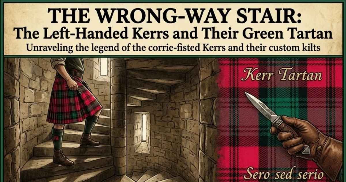 The Wrong-Way Stair: The Left-Handed Kerrs and Their Green Tartan