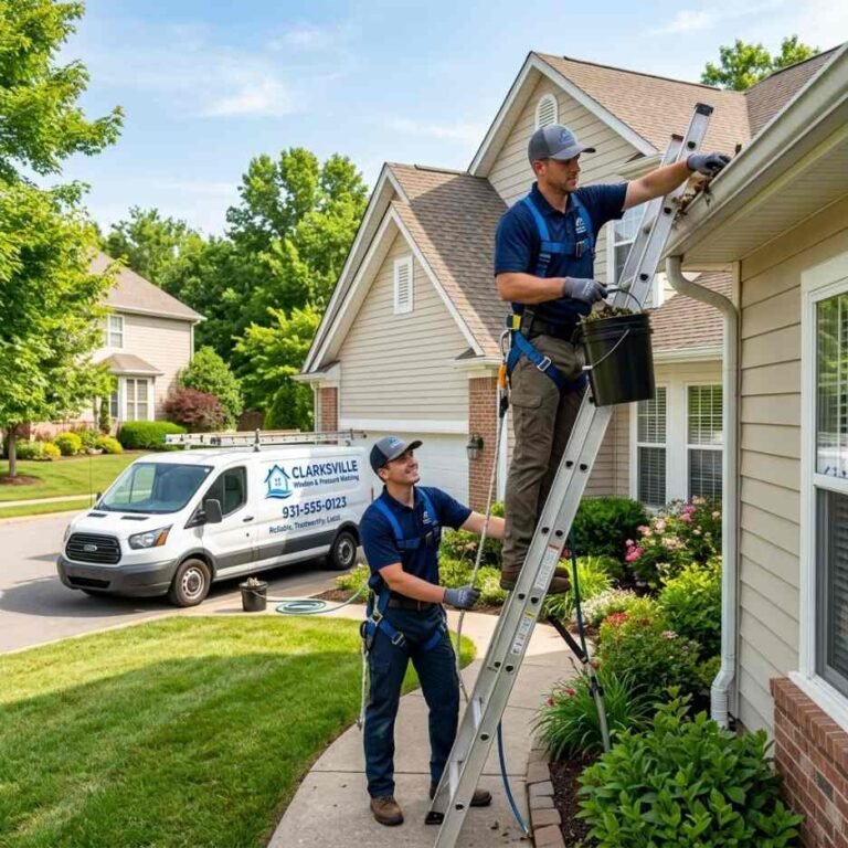 Gutter Cleaning service and professional results