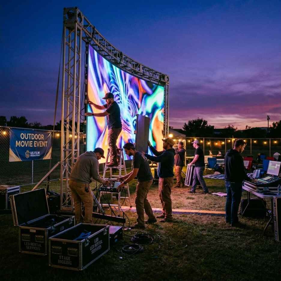 LED wall rental service and professional results