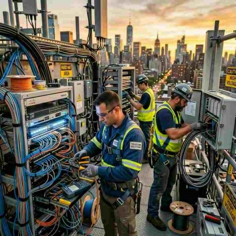 Telecommunications contractor service and professional results