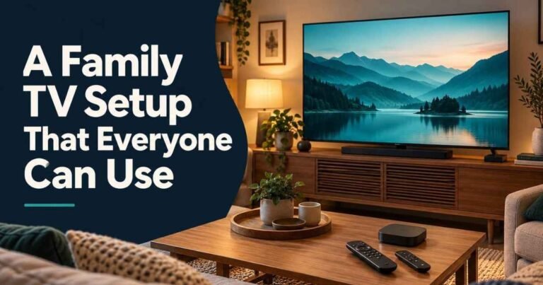 family TV setup