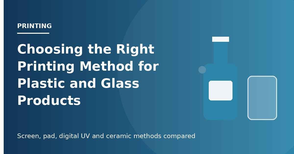 printing methods for plastic and glass