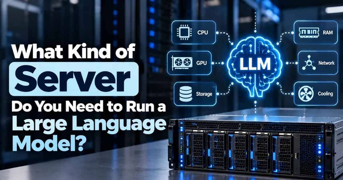 server to run a large language model
