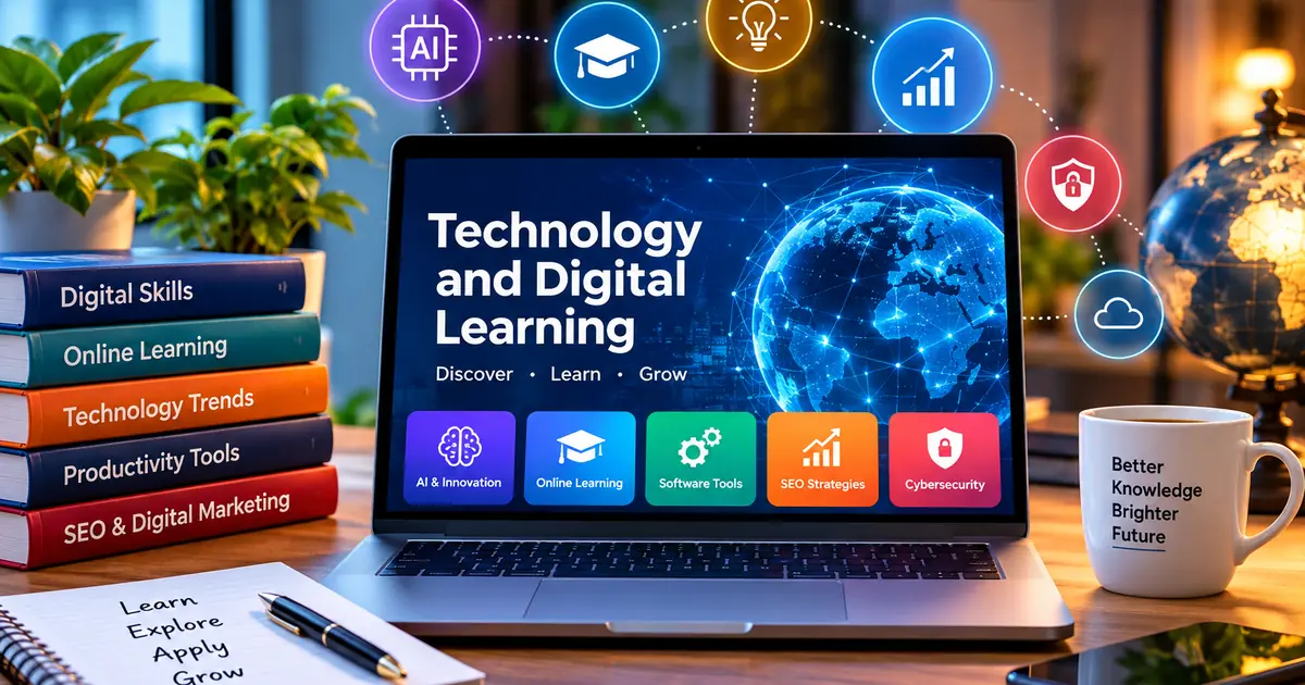Technology articles explaining digital tools, online learning, and innovation.