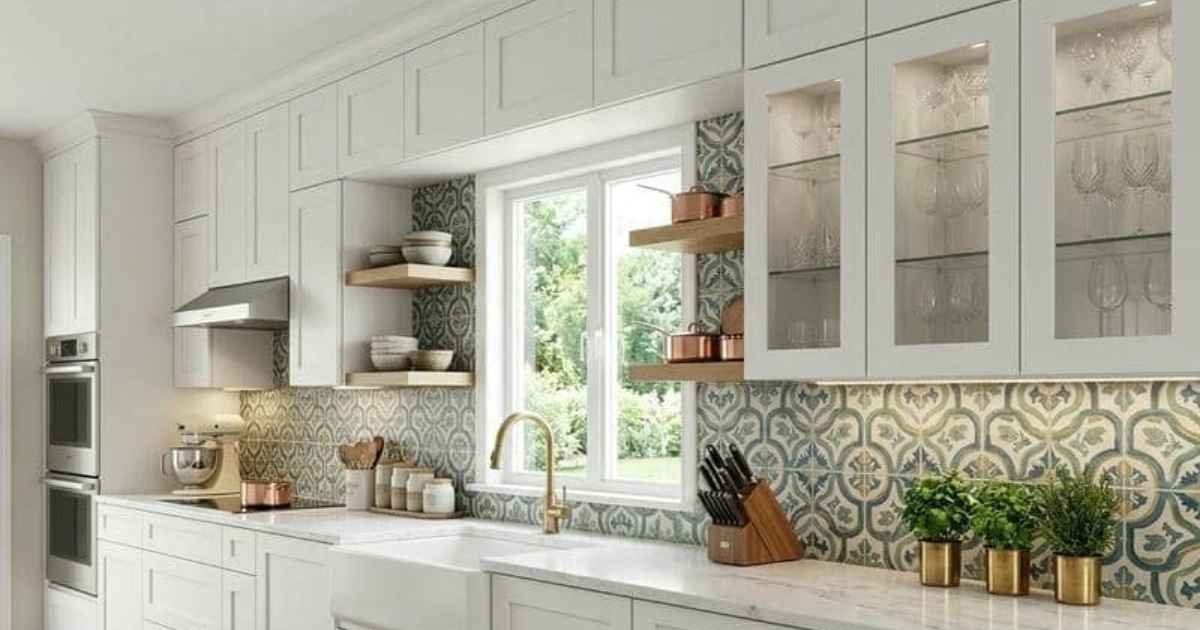 white kitchen cabinets